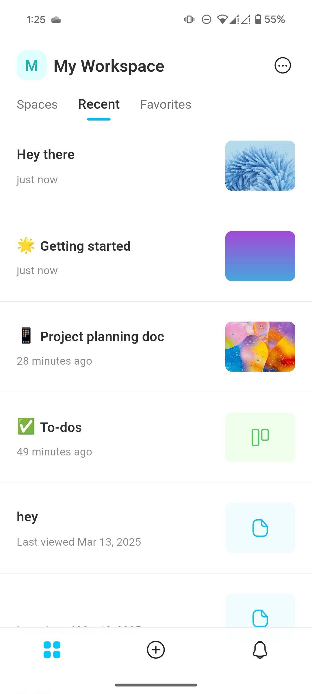Open workspaces in AppFlowy