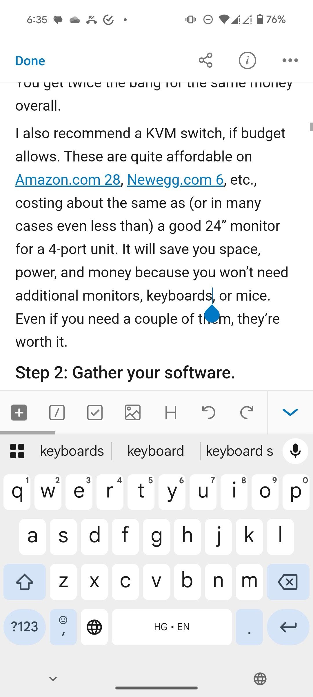 formatting in UpNote