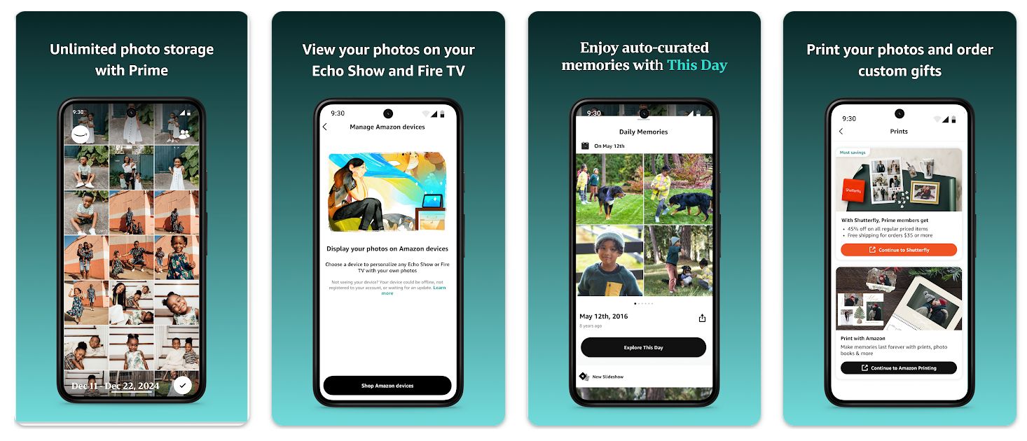 The Amazon Photos app