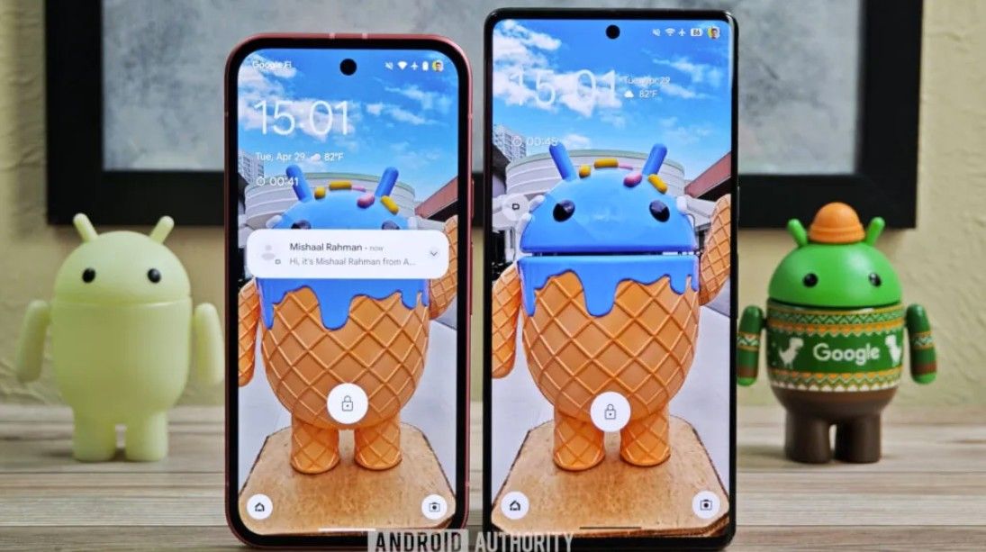 An image highlighting the potentially upcoming compact notification shelf.