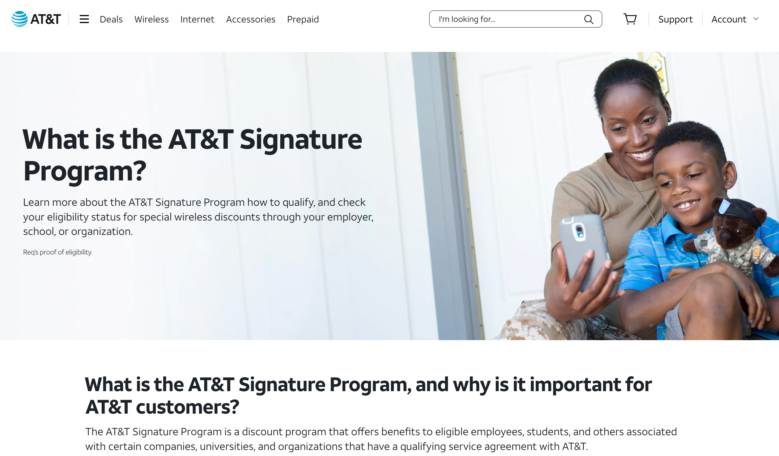 AT&T signature program