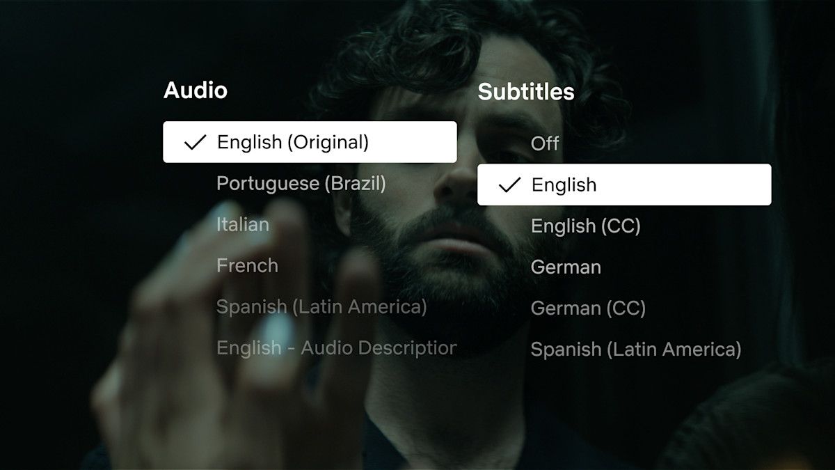A screenshot highlighting Netflix's new subtitle options.