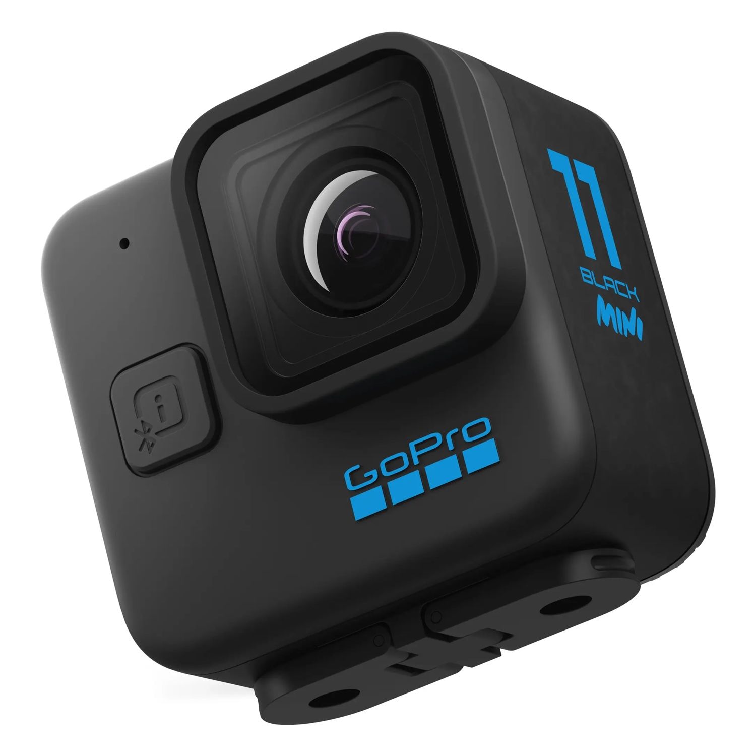 The GoPro Hero 11 Black Mini against a white background.