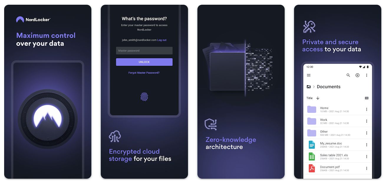 The NordLocker app