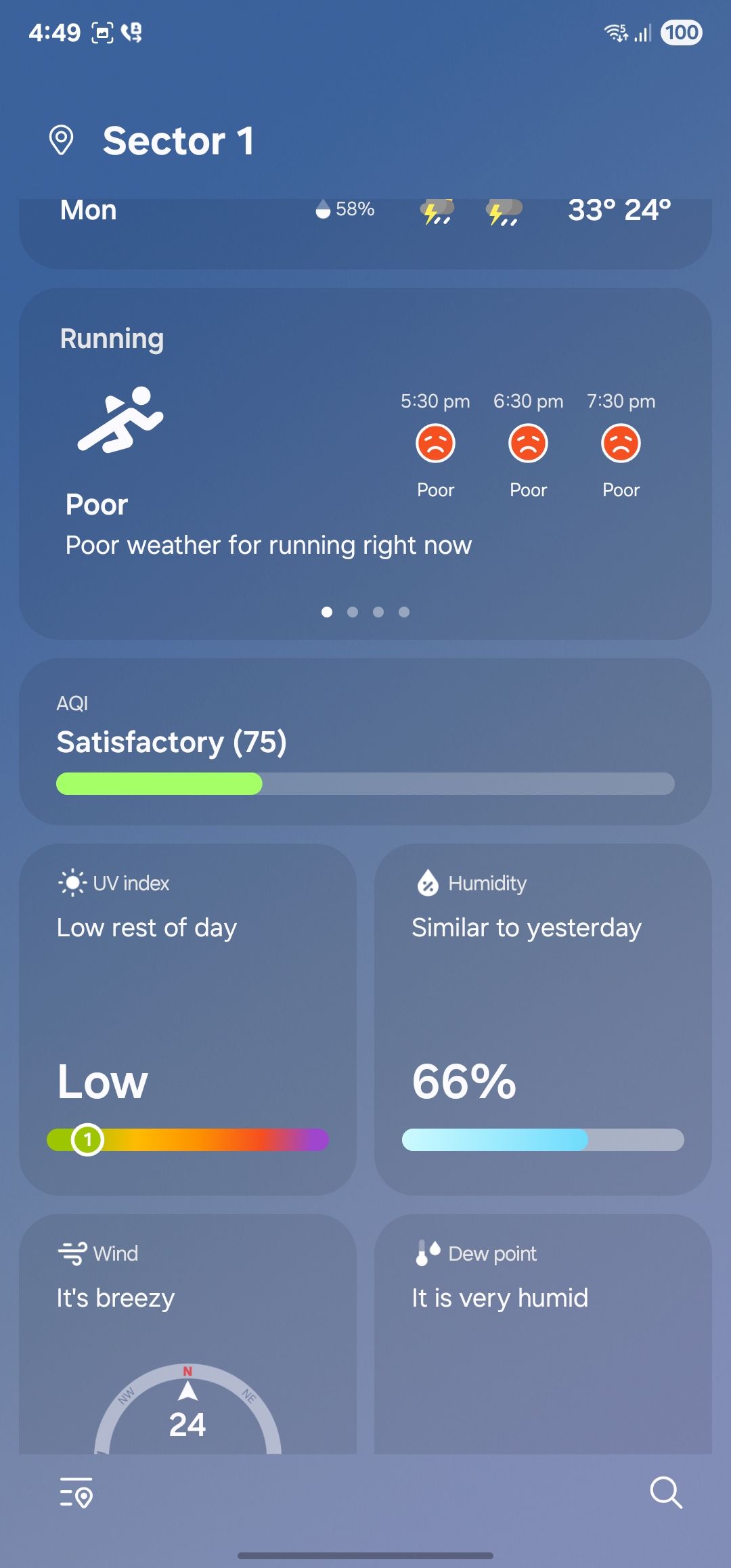 One UI 7 Weather app