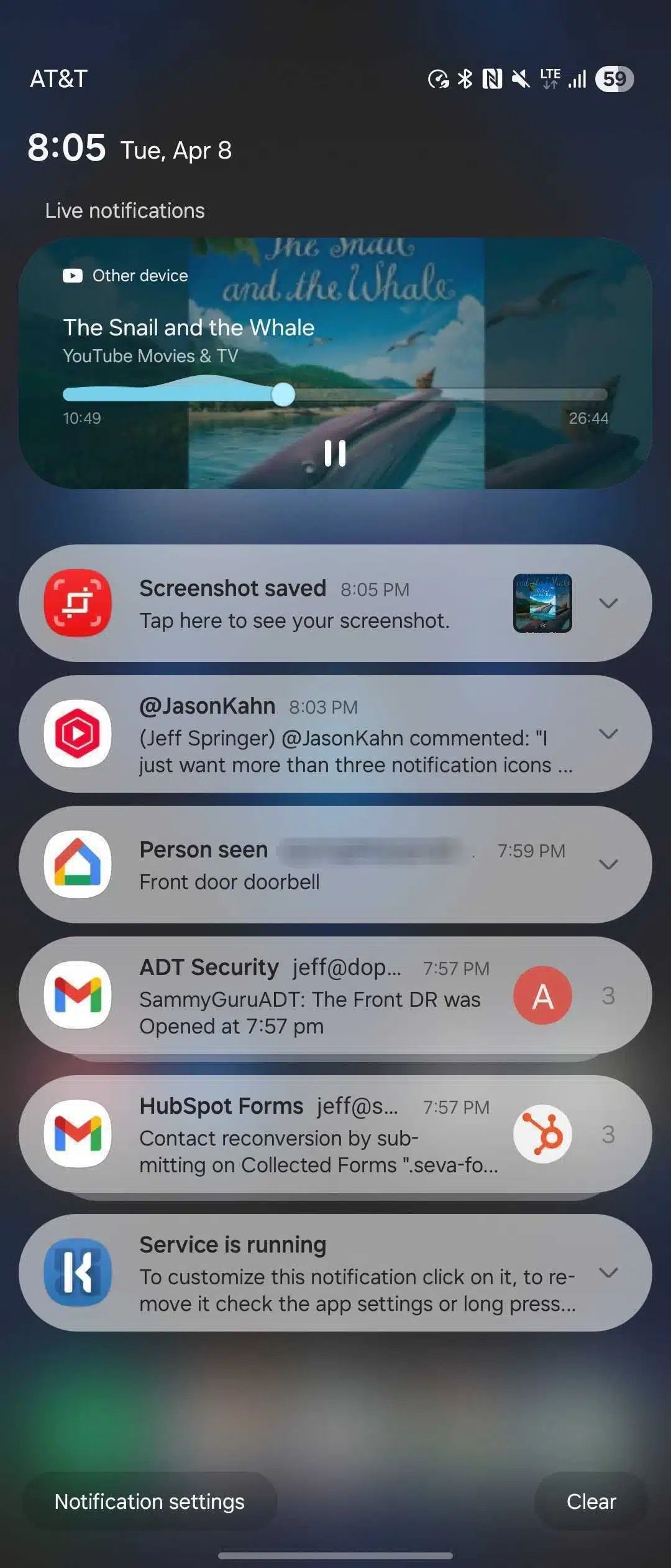 Cross-device YouTube live notification in One UI 7