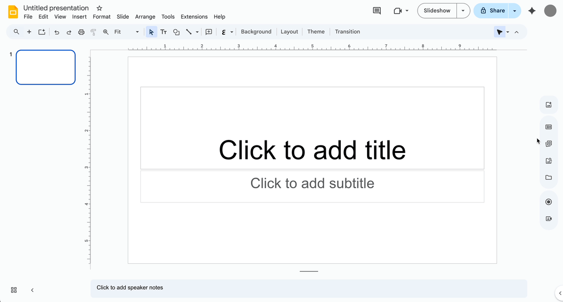 Google Slides template for 2025