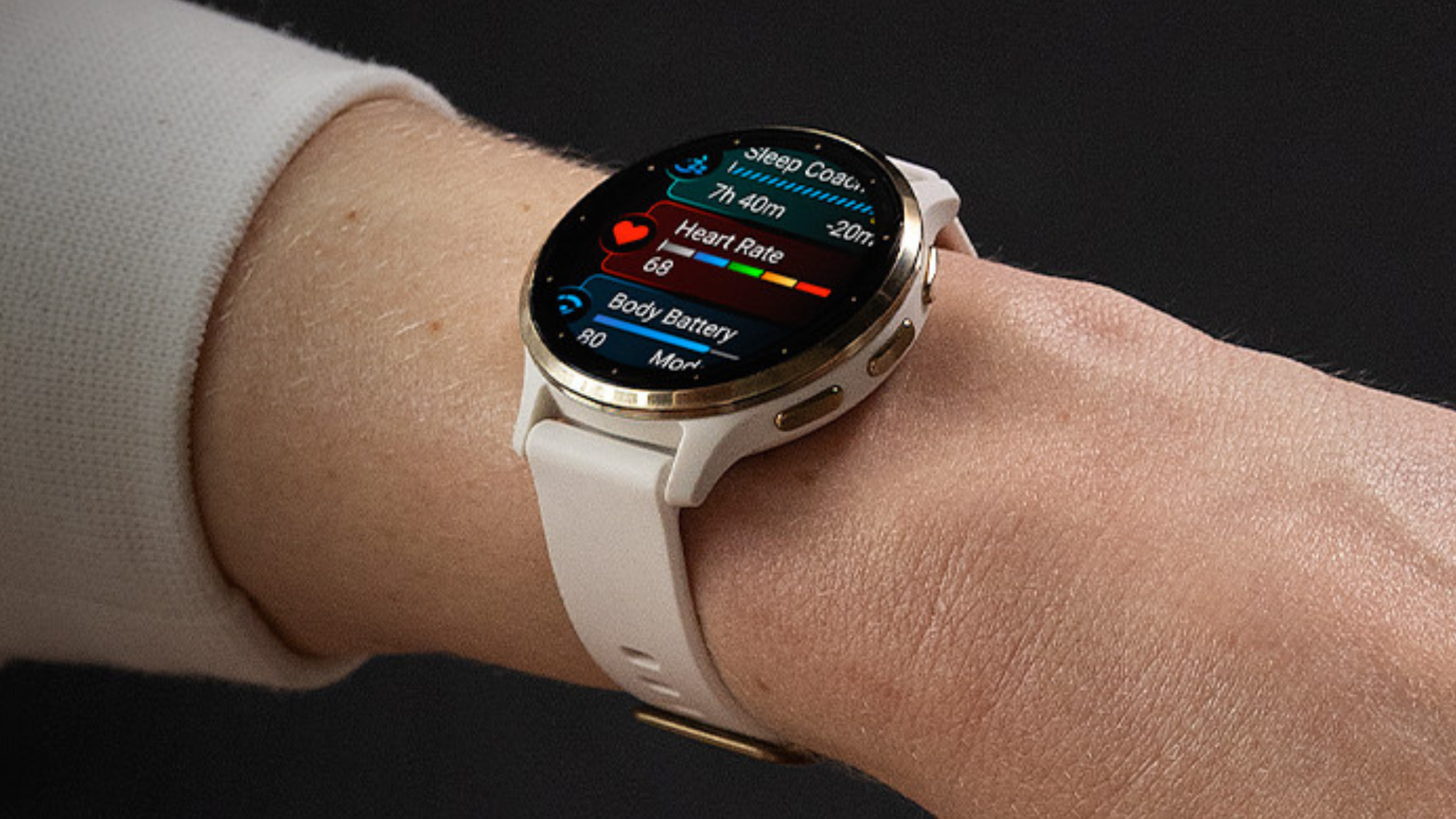 Garmin Venu 3s smartwatch on person's wrist