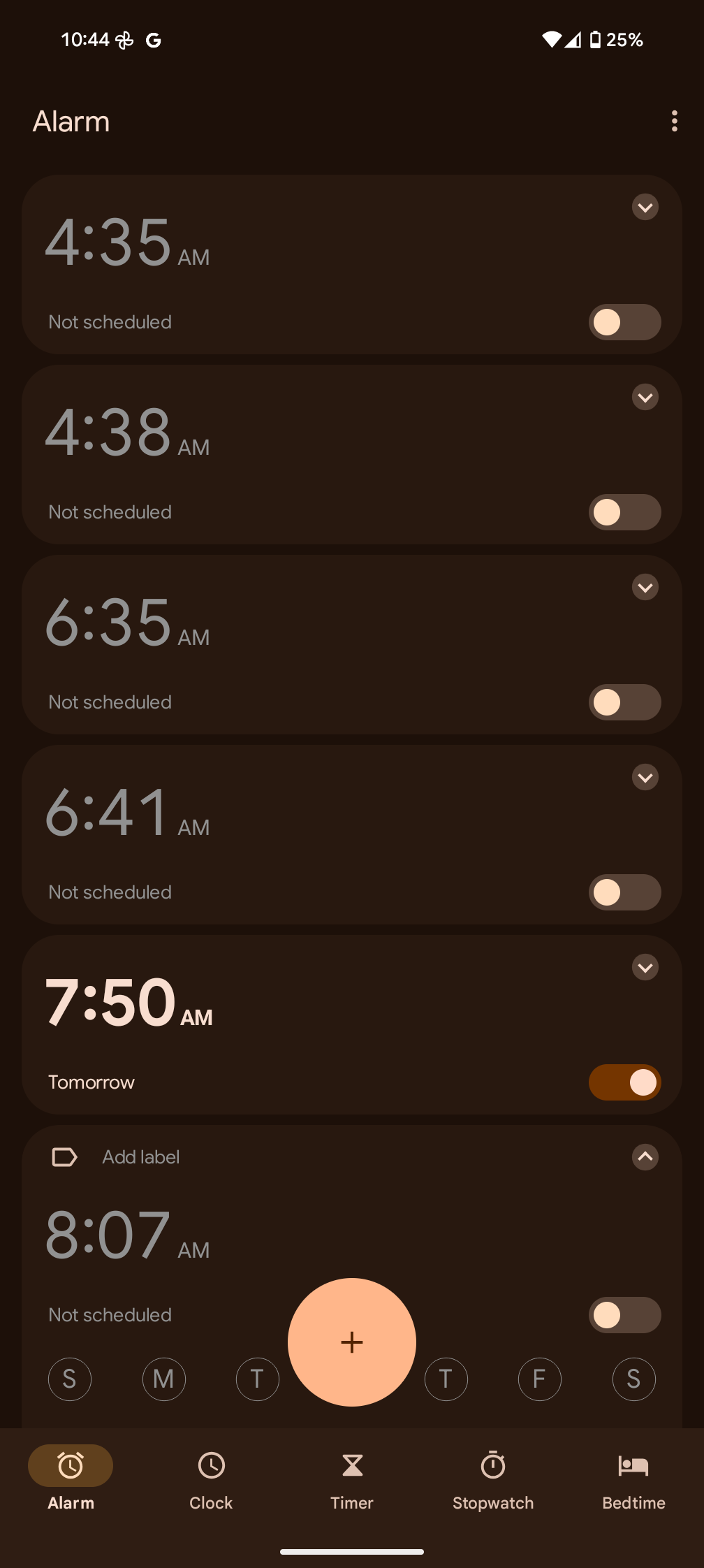 Google Clock app