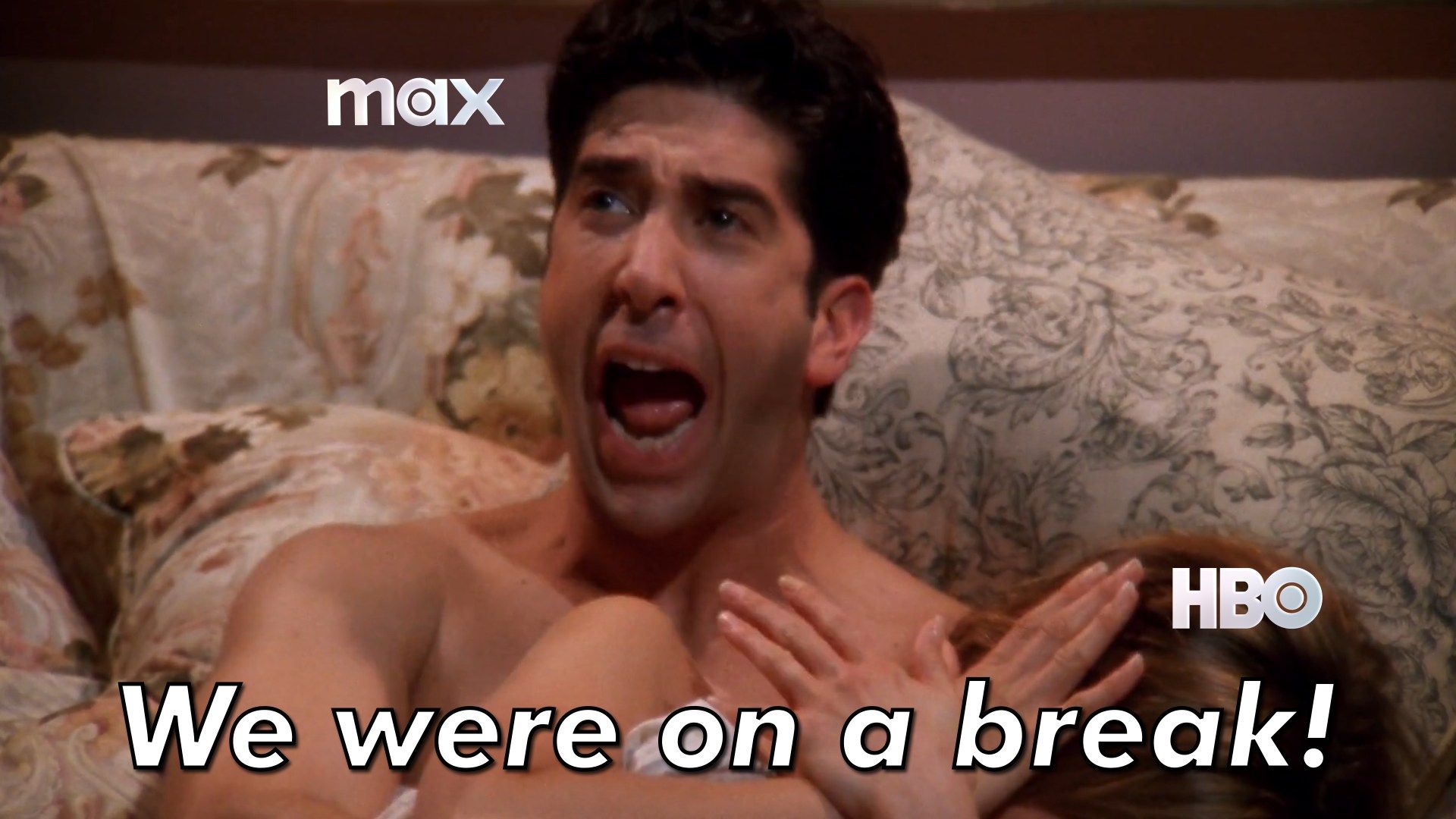 Ross from Friends labeled