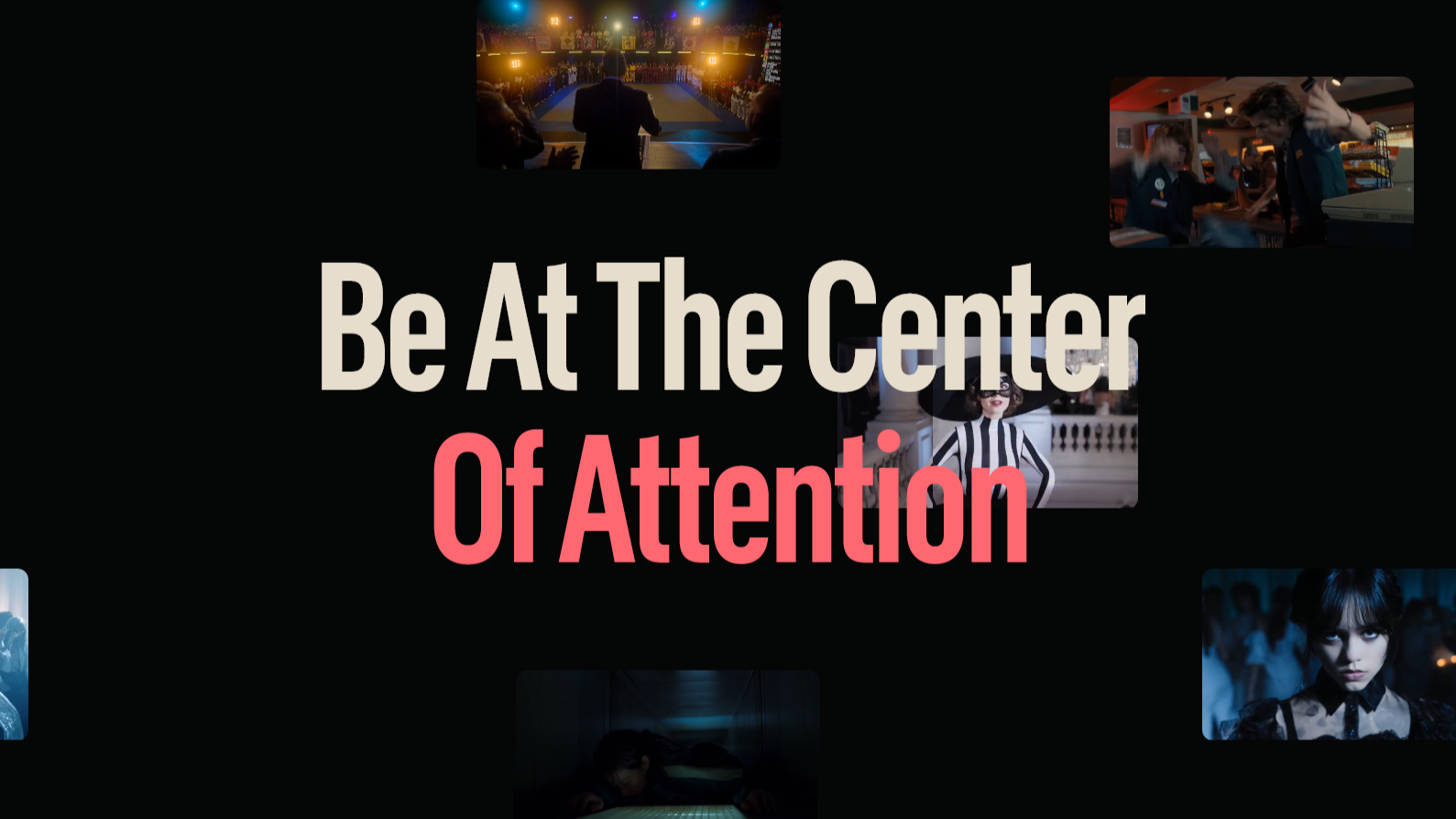 netflixads screenshot showing home page with text and images