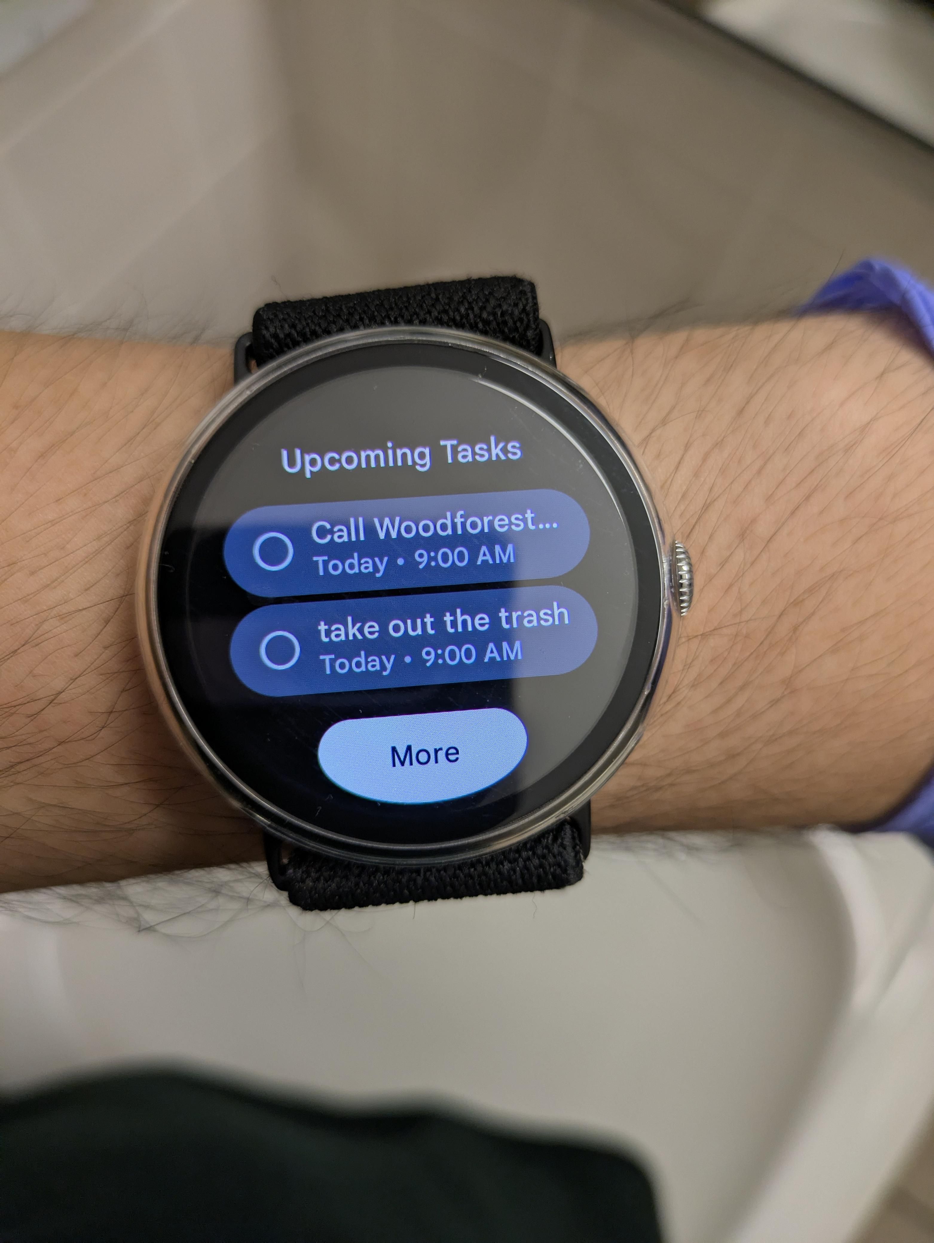 google calendar samsung watch