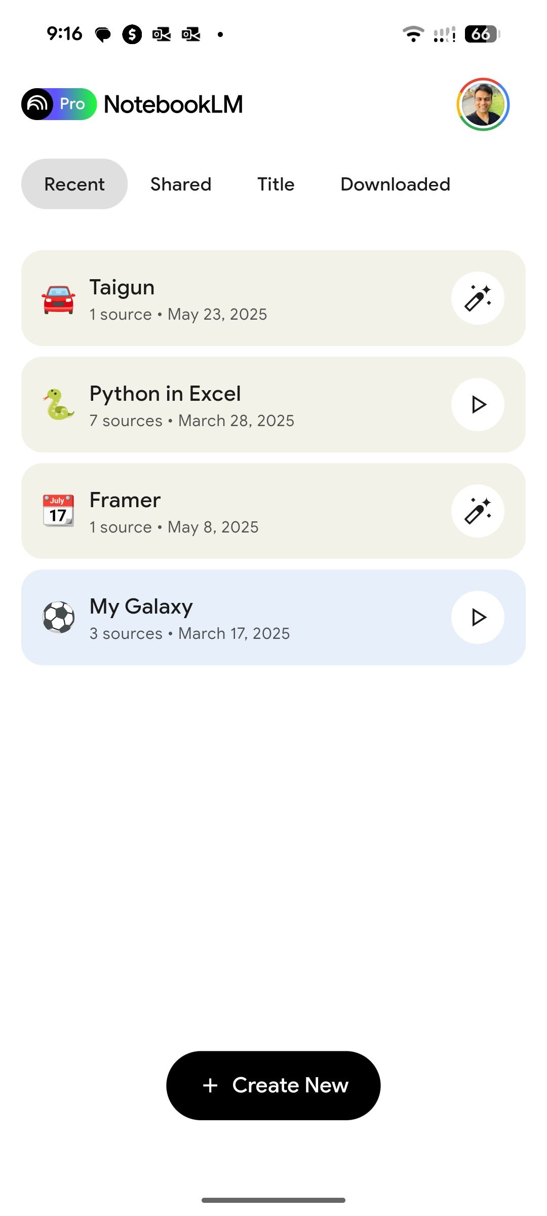 Open notebooks in NotebookLM