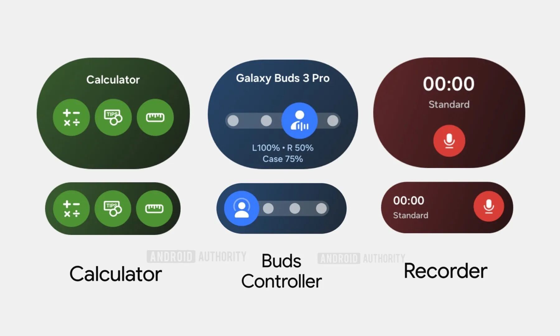 Leaked new tiles of One UI 8 Watch