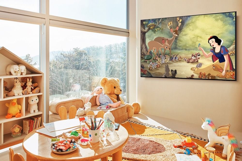 Disney art on a Samsung smart TV