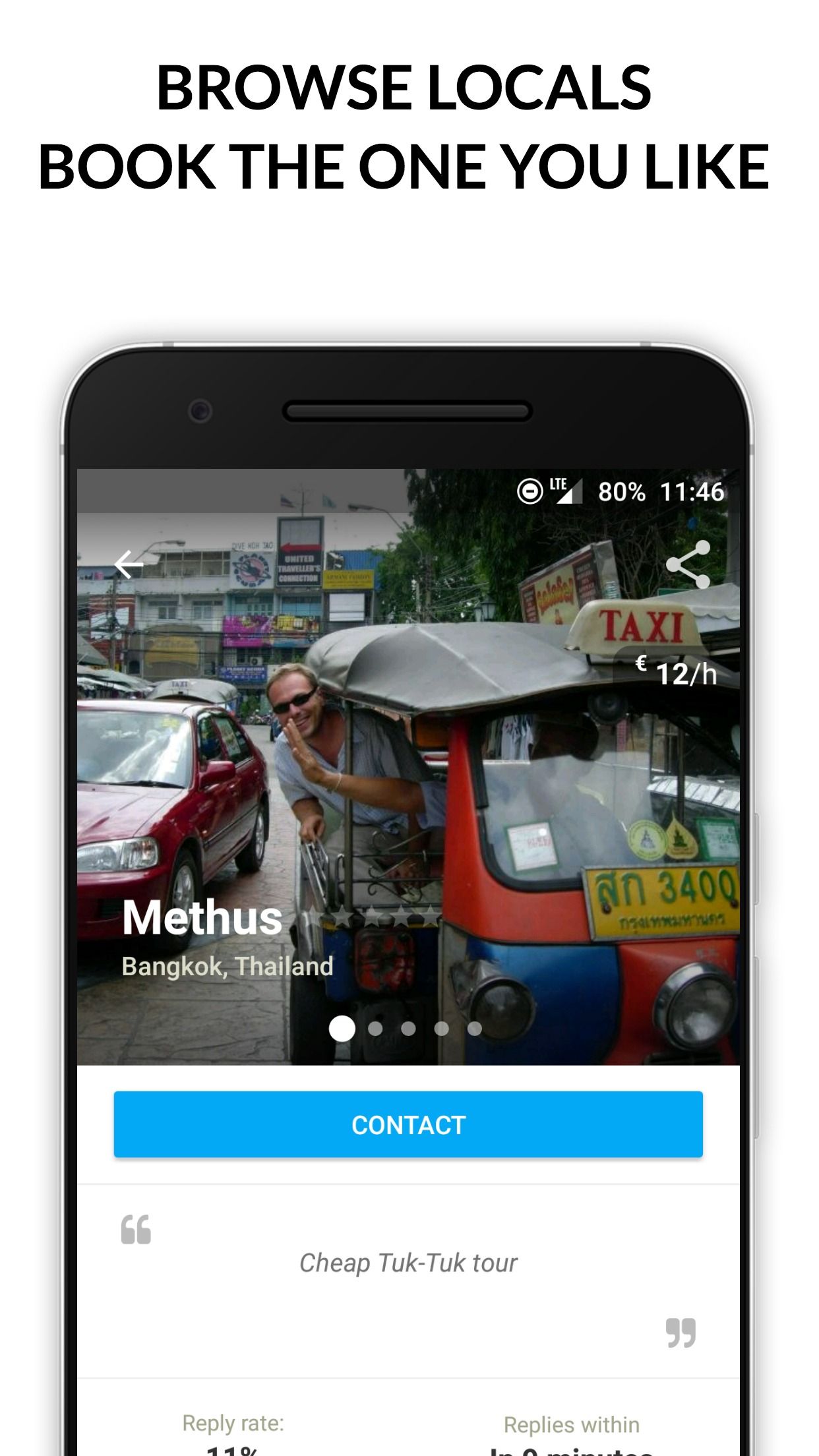 tour guide on showaround app