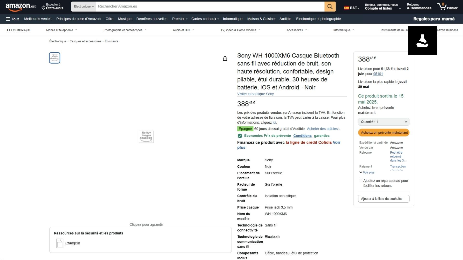 Sony-WH-1000XM6-listing