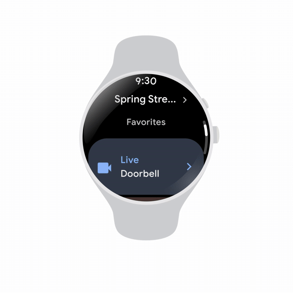 A GIF highlighting Google Home's device-based shortcuts.