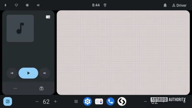 A screenshot highlighting AAOS 16's home screen redesign.