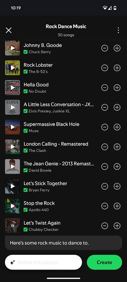 Lista de reproducción de Spotify AI