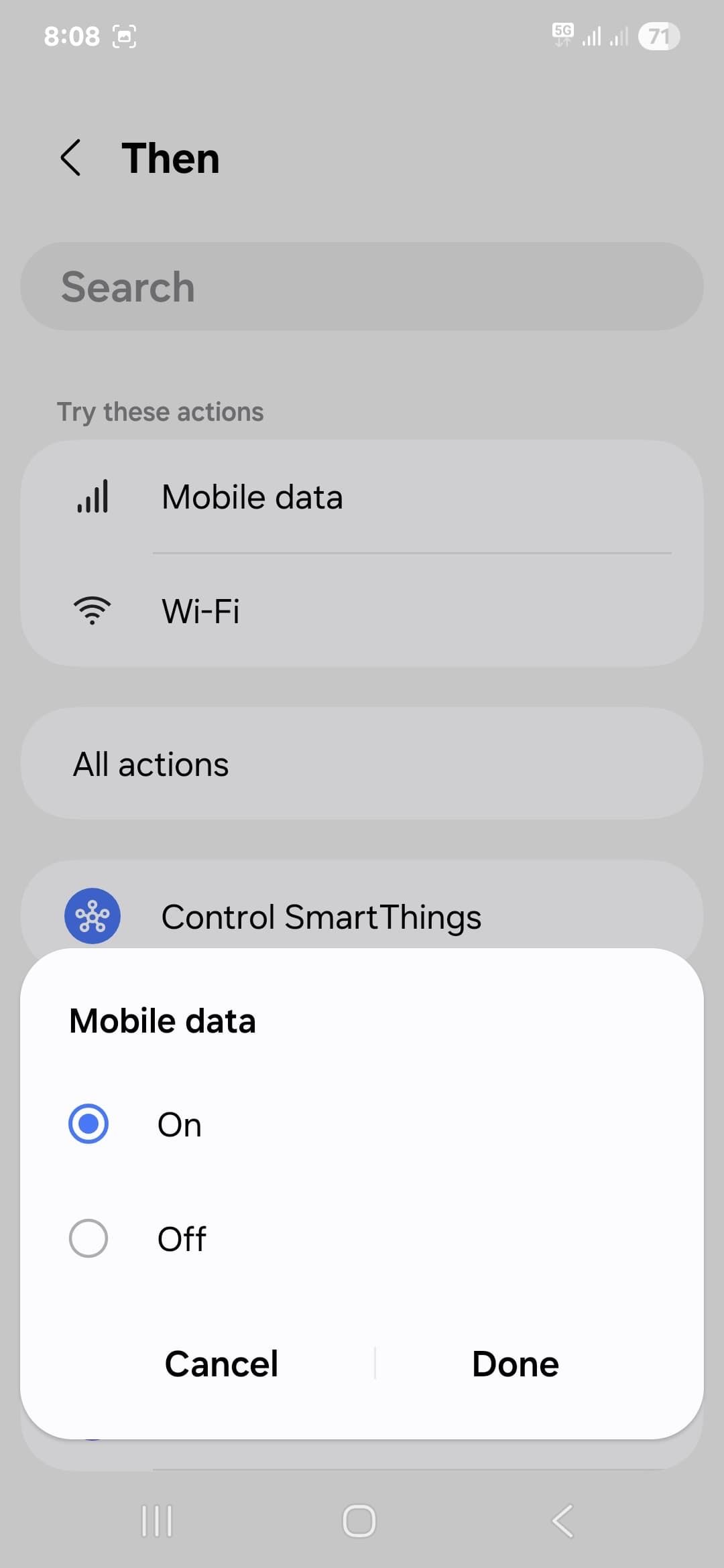 enable mobile data when wifi is low