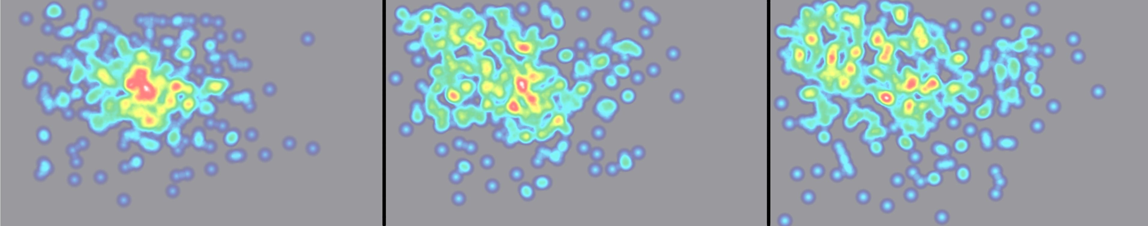 heatmap on a grey background