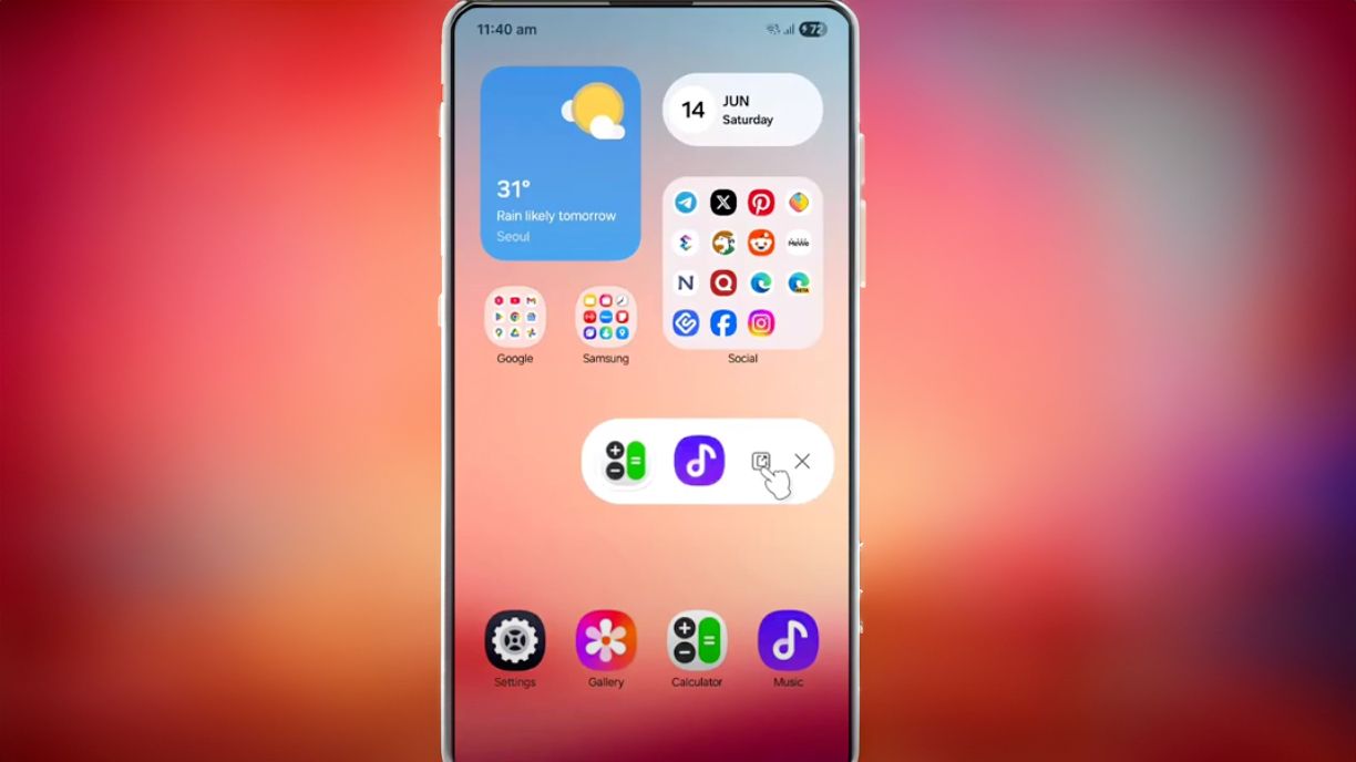Uma tela para telefones celulares que demonstra público público público