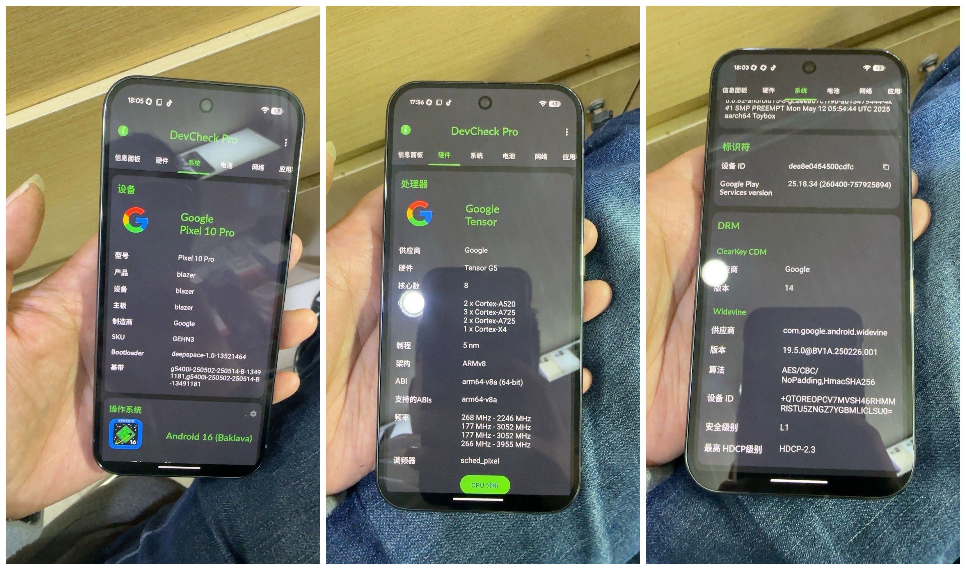 Google Pixel 10 leaked hands on combined