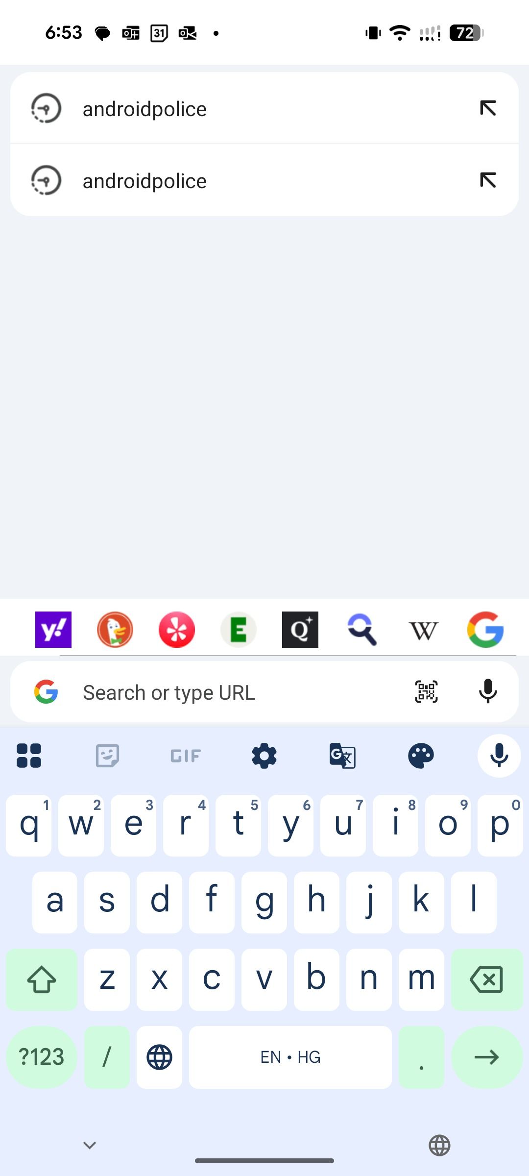 Switch between search engines in Vivaldi