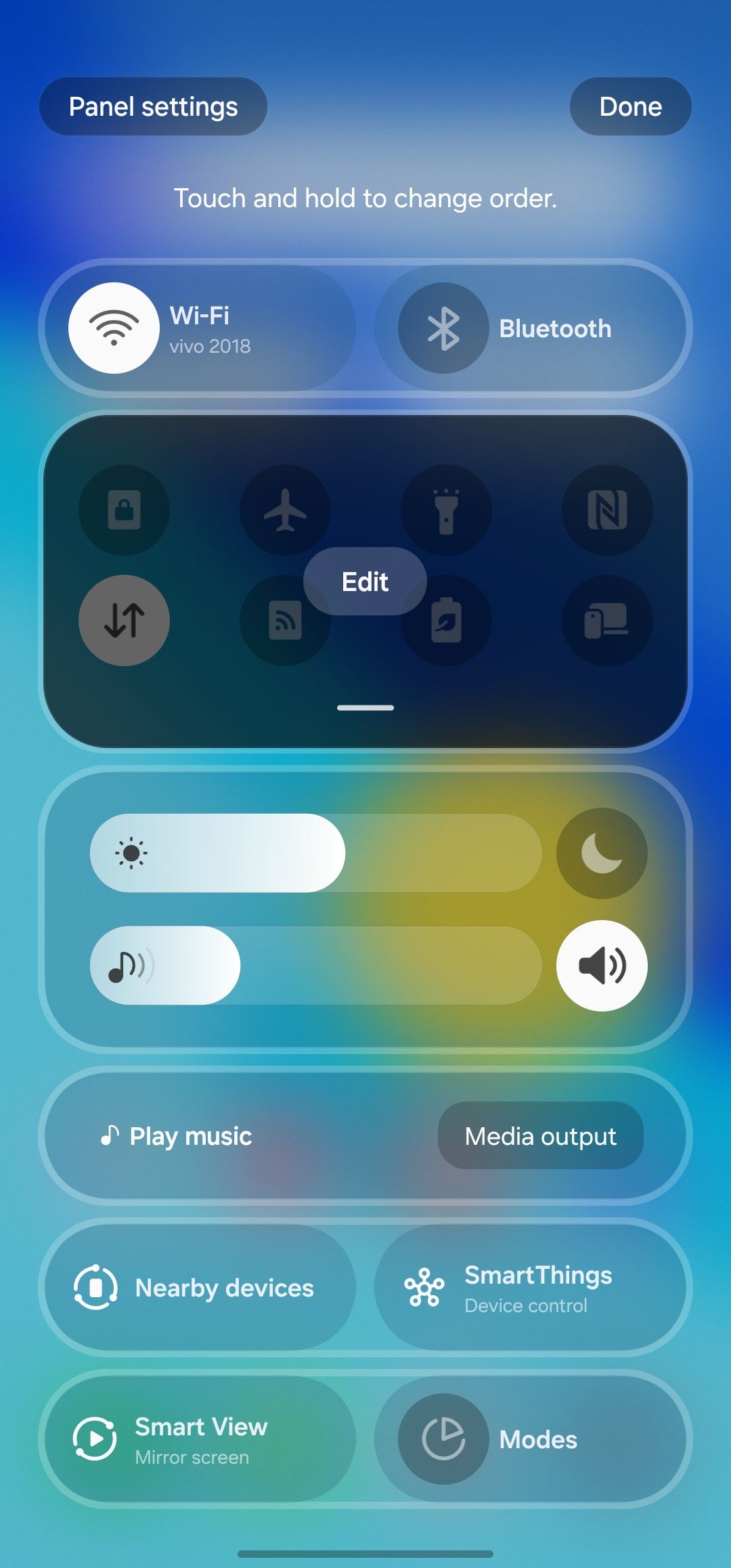 Samsung quick settings 