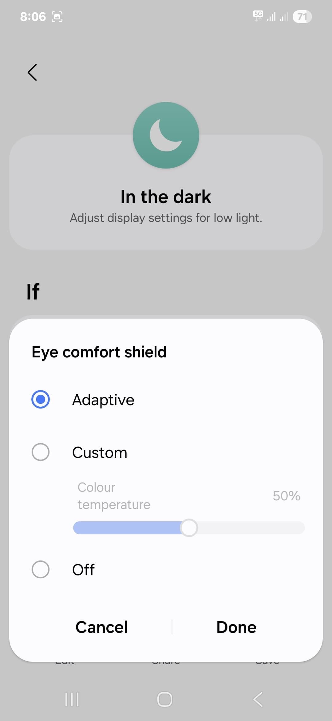 sleep routine conditions