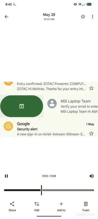 A screenshot highlighting Google Photos' upcoming UI.
