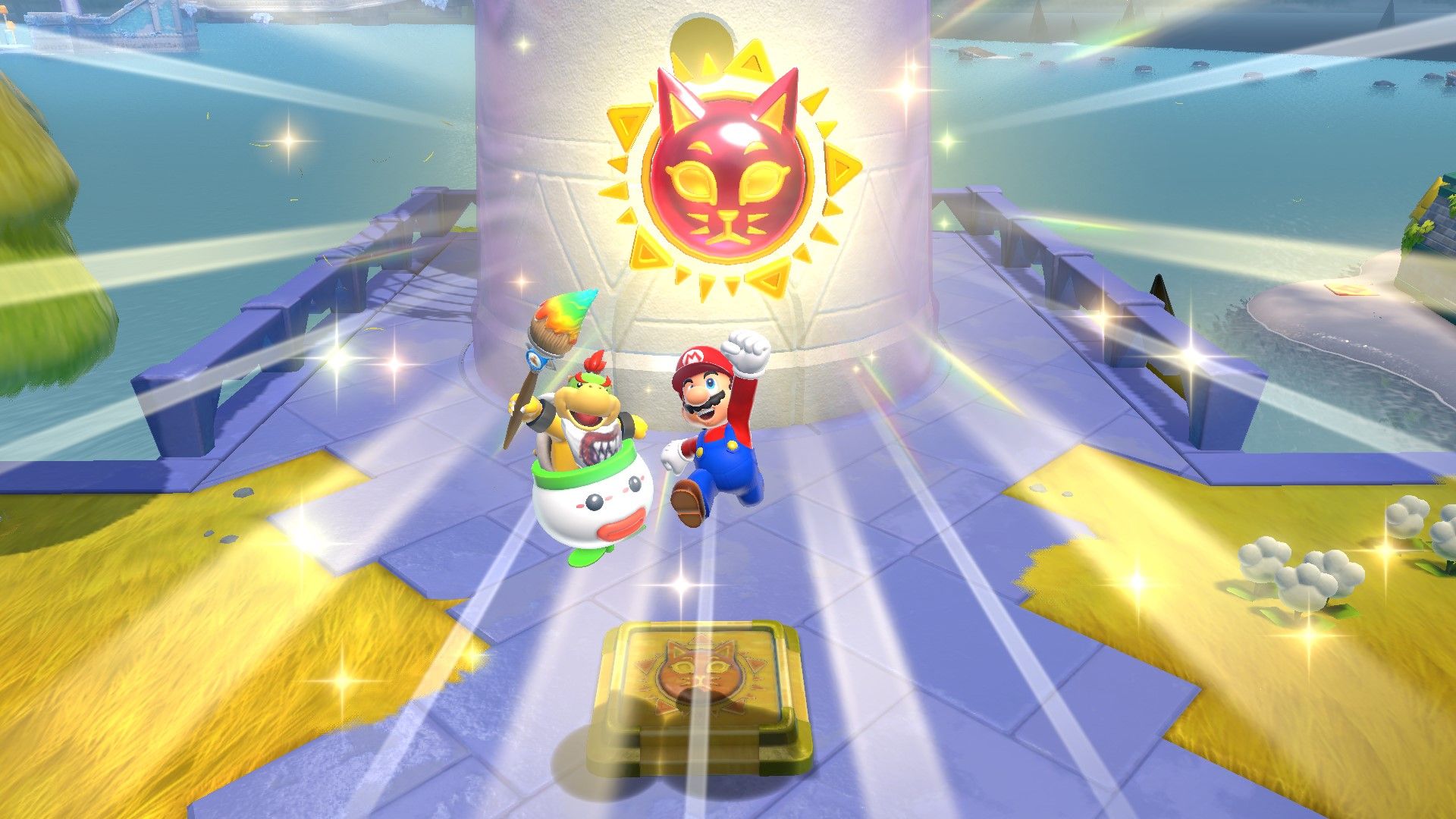 马里奥(Mario)和鲍泽(Bowser Jr.)