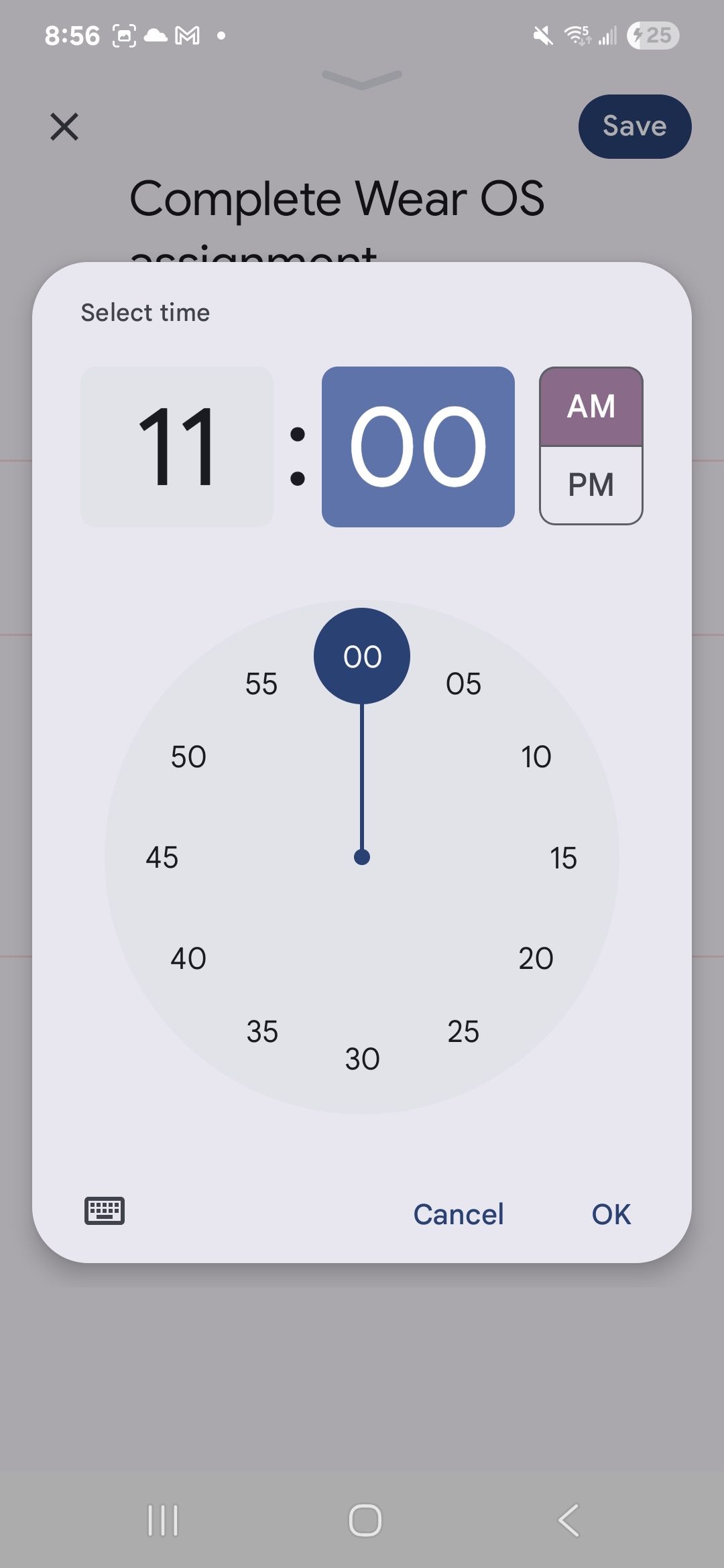 Cambiar el tiempo de las tareas en el calendario de Google