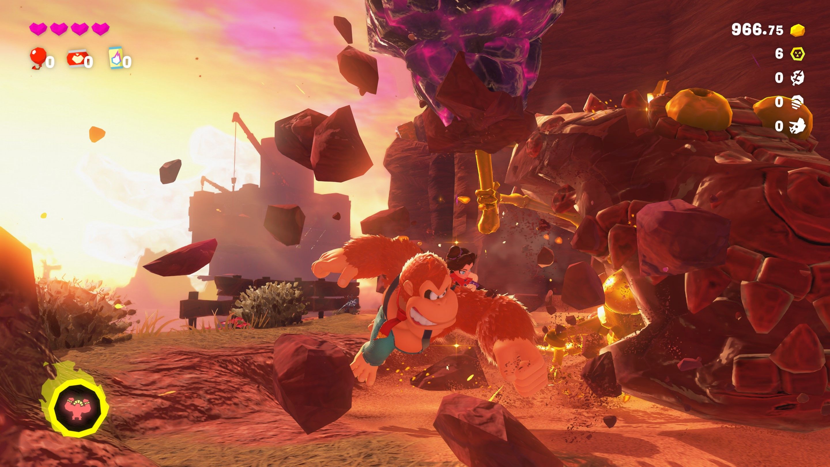 Gameplay from Donkey Kong Bananza