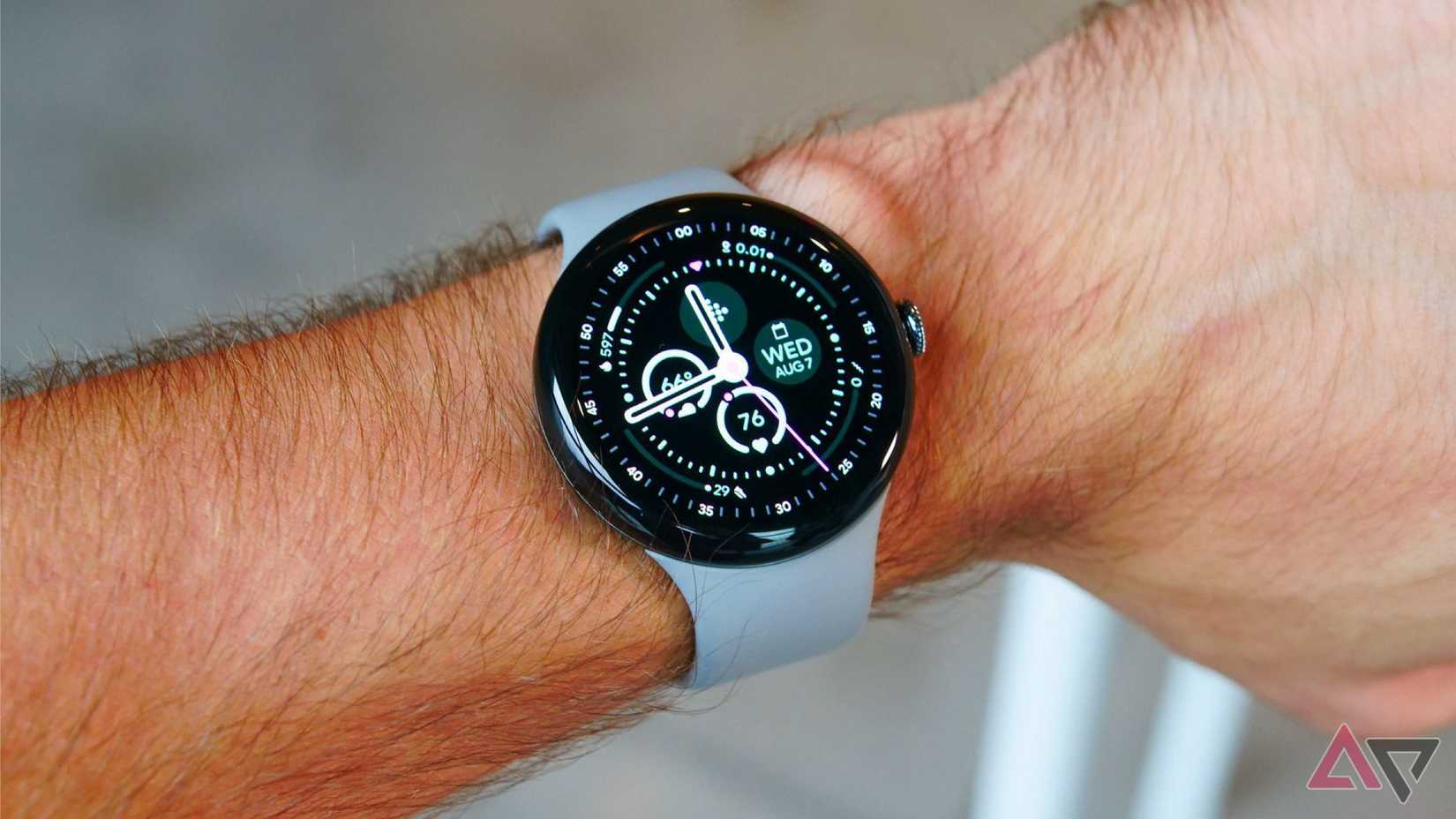 Google Pixel Watch 3 45mm model on a wrist