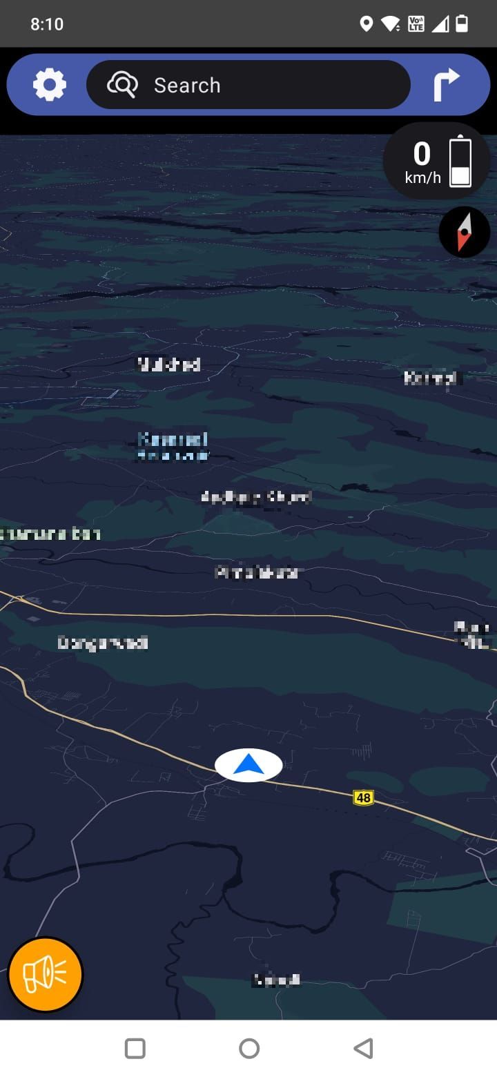 Captura de pantalla de la aplicación Magic Earth
