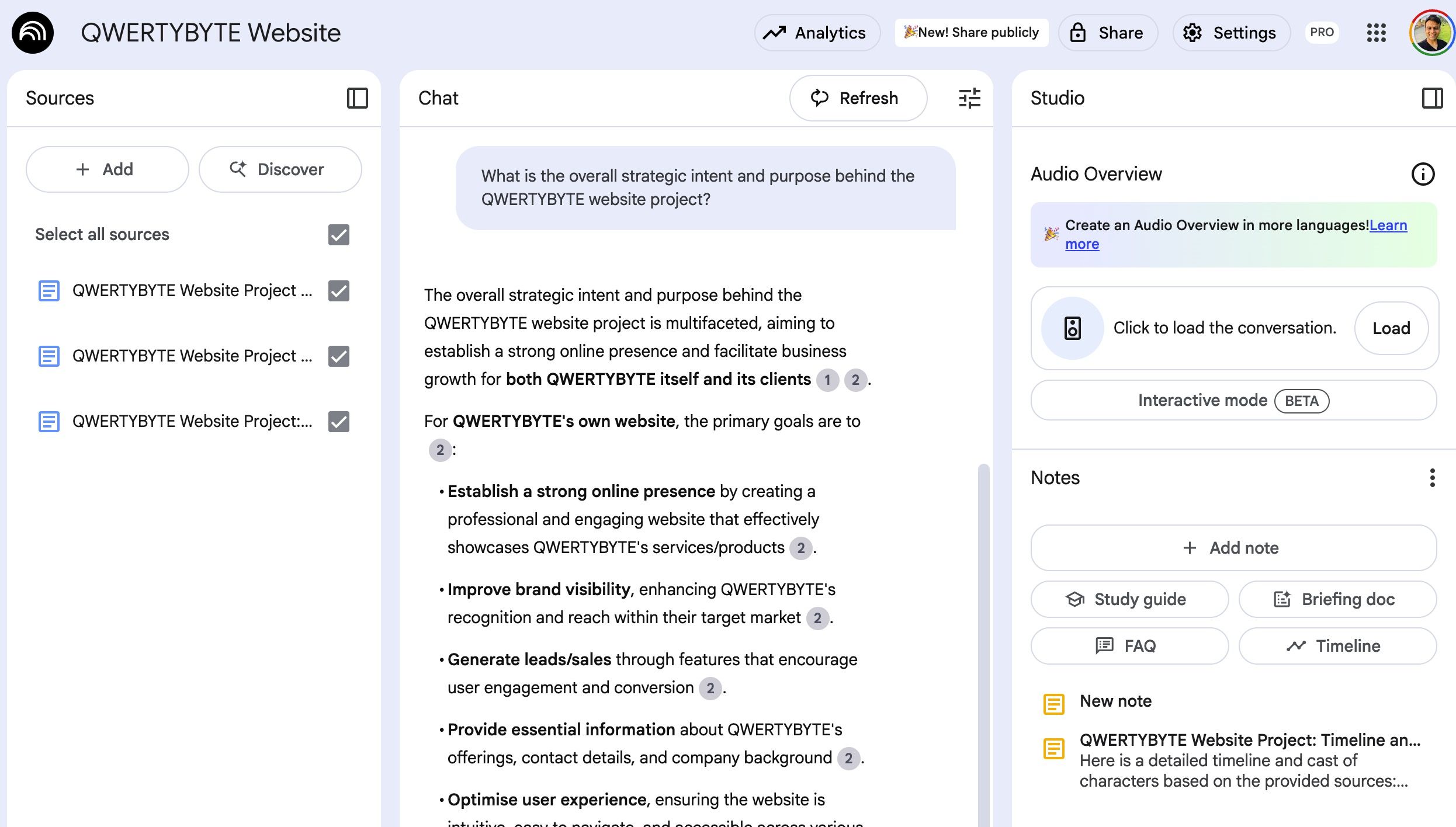 Using NotebookLM with Google Docs