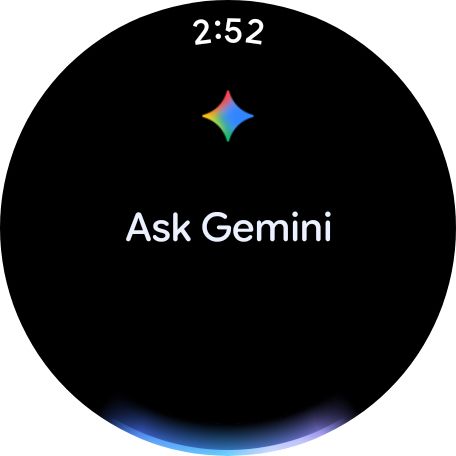 New Gemini screen on Wear OS