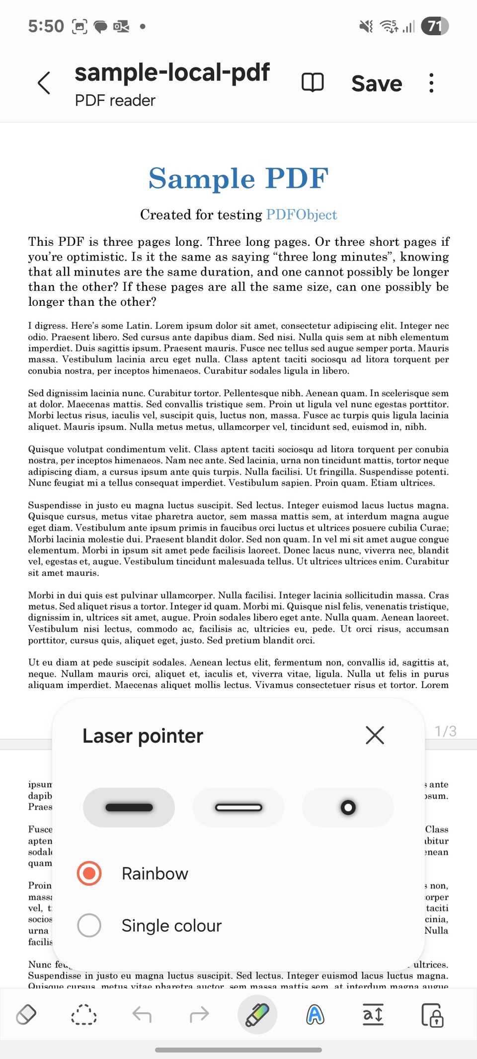 Samsung Note PDF Editar