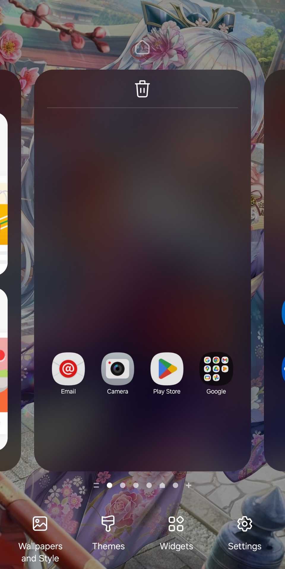 Abaixo estão as principais interfaces para personalizar a tela inicial da Samsung One UI com abaixo