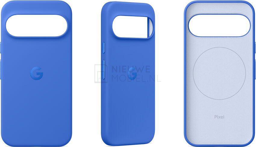 The Indigo Pixel 10 case from multiple angles.