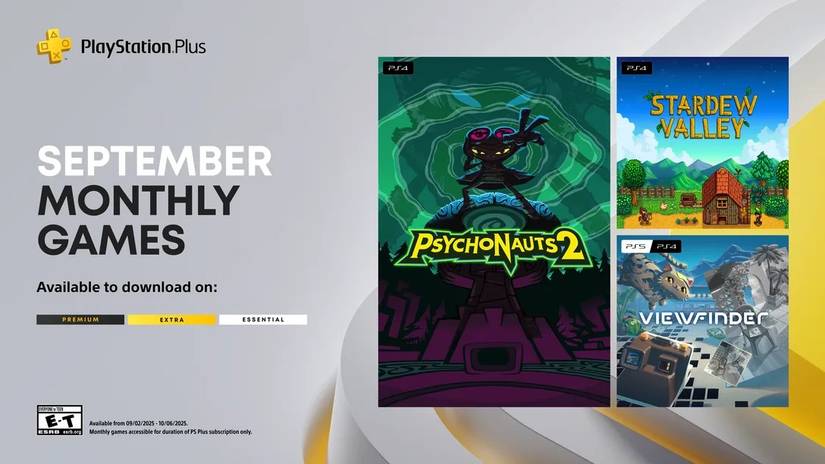 Key art for the September Monthly Games for PS Plus