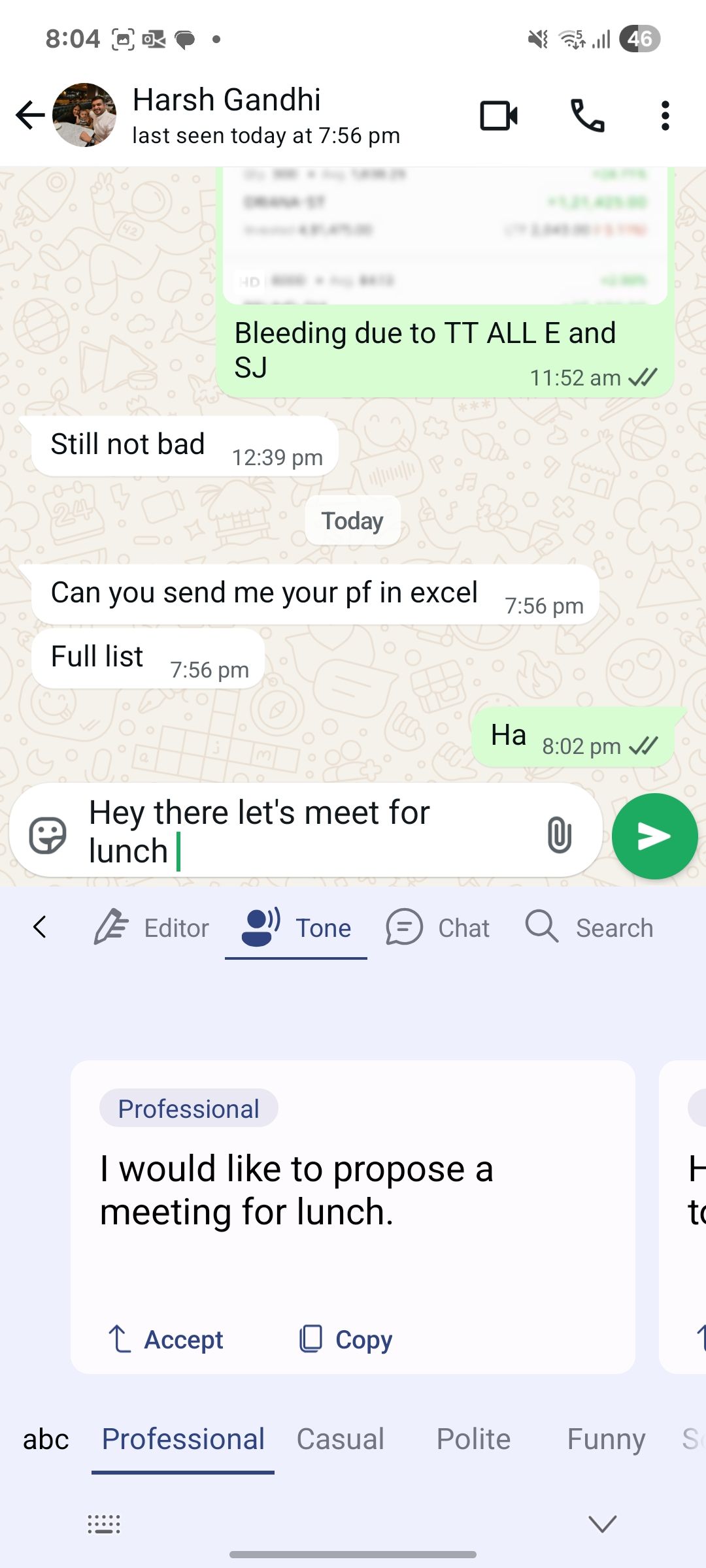 SwiftKey change tone