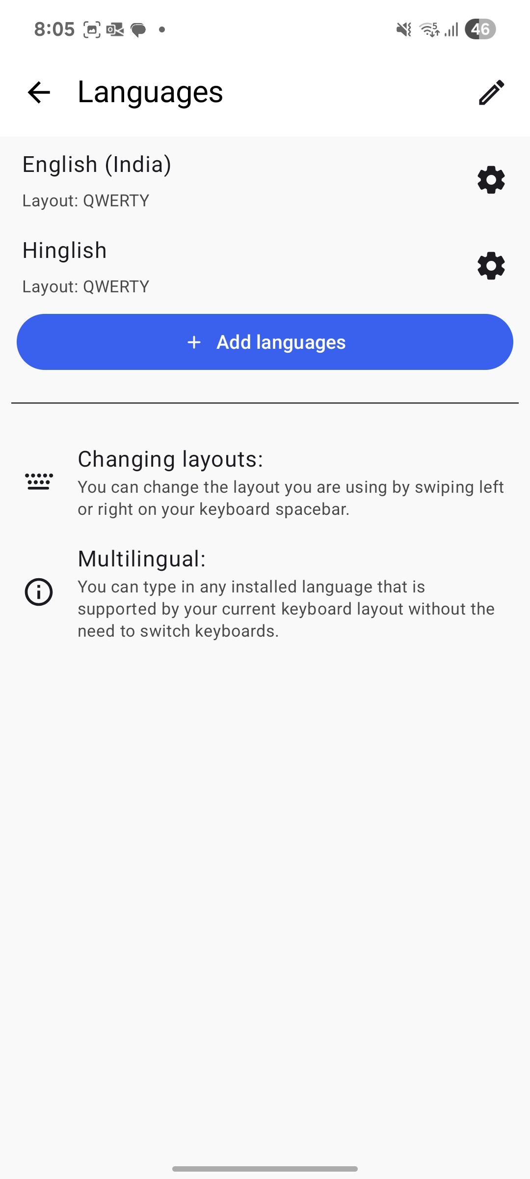 SwiftKey languages support
