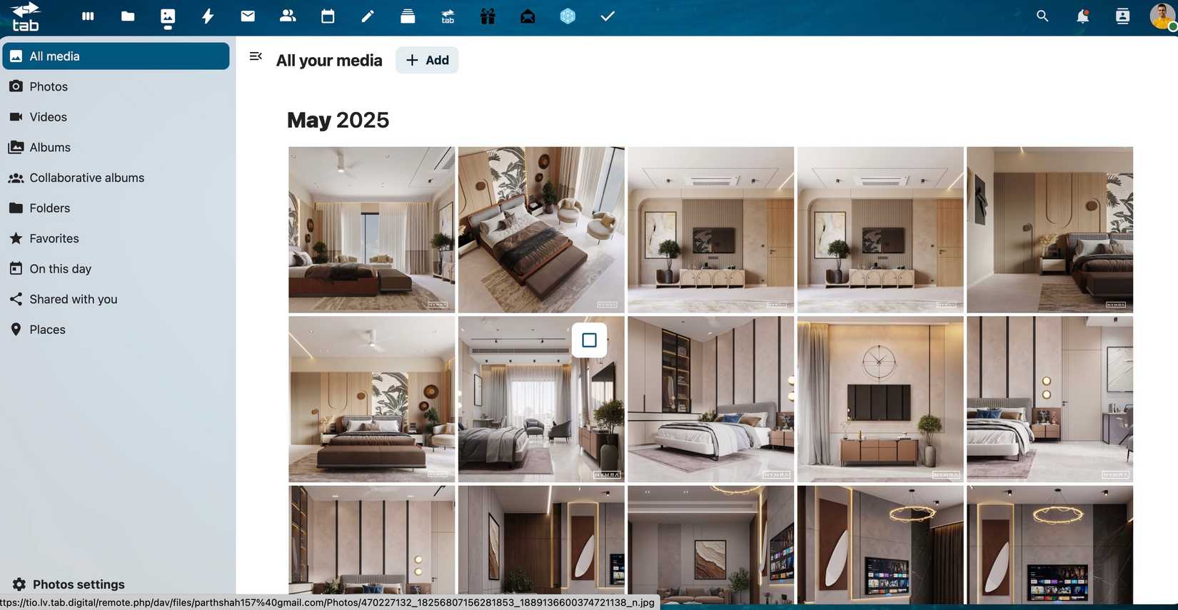 Nextcloud media library
