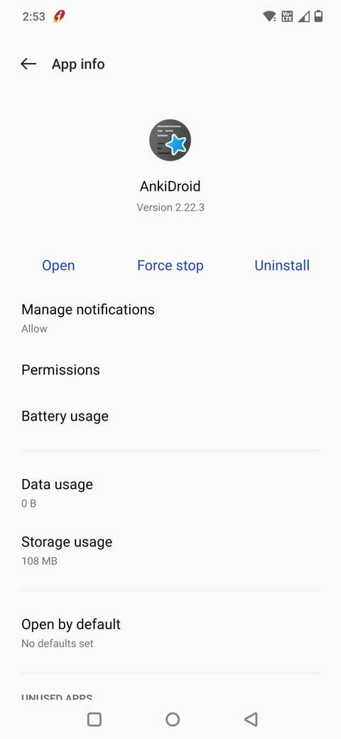 Captura de tela Show App -info em um telefone Android