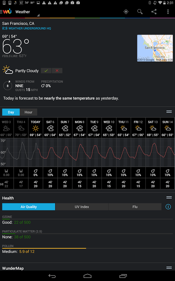 10 Cool Android Weather Apps With Hot Material Design, Clear Simplicity ...