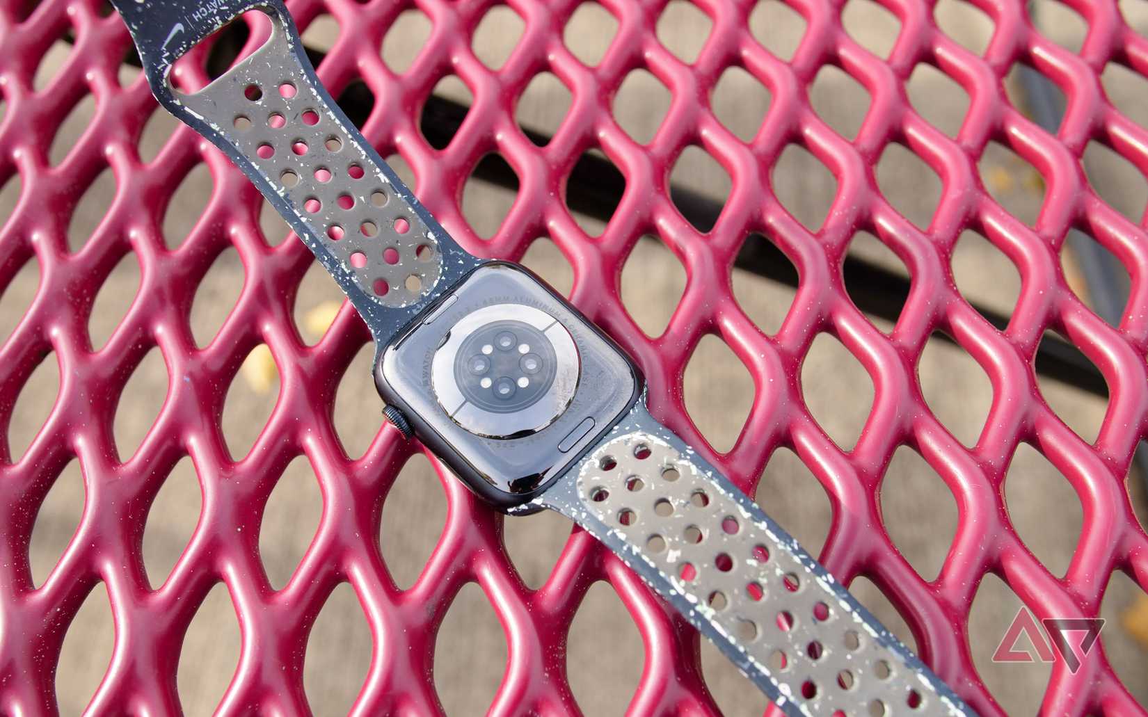 The underside of the Apple Watch Series 9.
