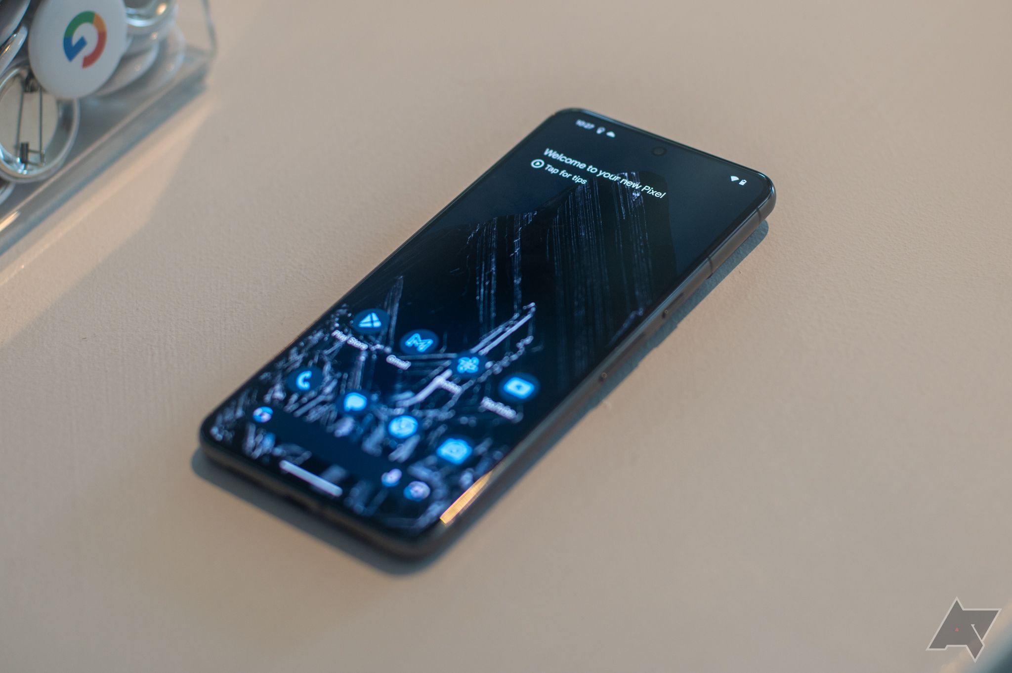 The Google Pixel 8 Pro on a tabletop